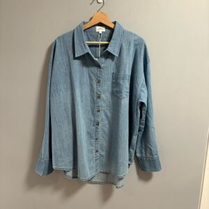 One Wednesday for The Jillly Box The Chambray Button Up Shirt